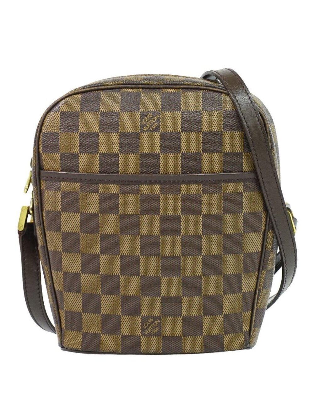 Louis Vuitton LV Ipanema PM Damier Ebene Shoulder Bag Pochette Brown